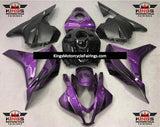 Dark Purple, Black and Matte Black Fairing Kit for a 2009, 2010, 2011 & 2012 Honda CBR600RR motorcycle