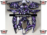 Purple and Black Camouflage Fairing Kit for a 2009, 2010, 2011 & 2012 Honda CBR600RR motorcycle
