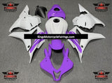 Purple and White Fairing Kit for a 2009, 2010, 2011 & 2012 Honda CBR600RR motorcycle