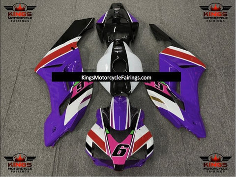 Honda CBR1000RR (2004-2005) Purple, White, Black, Red & Pink Multicolored 6 Fairings