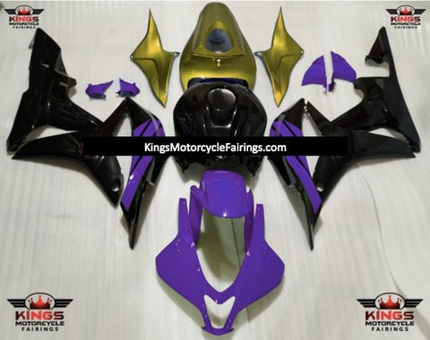 Honda CBR600RR (2007-2008) Purple, Black & Gold Fairings