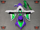 Honda CBR1000RR (2008-2011) Purple, Green & White Fairings