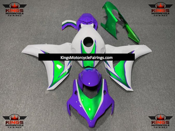 Honda CBR1000RR (2008-2011) Purple, Green & White Fairings