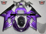 Suzuki GSXR600 Fairings (2000-2003) Purple, Silver, Black at KingsMotorcycleFairings.com