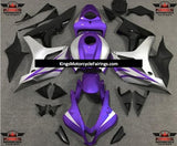 Purple, Silver and Black Fairing Kit for a 2007 and 2008 Honda CBR600RR motorcycle