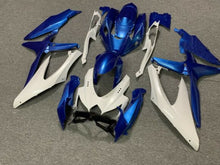 Blue and White Fairing Kit for a 2008, 2009, & 2010 Suzuki GSX-R600 motorcycle