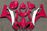 Pearl Red and White Fairing Kit for a 2006 & 2007 Yamaha YZF-R6 motorcycle