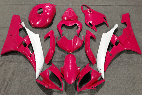 Yamaha YZF-R6 (2006-2007) Pearl Red & White Fairings
