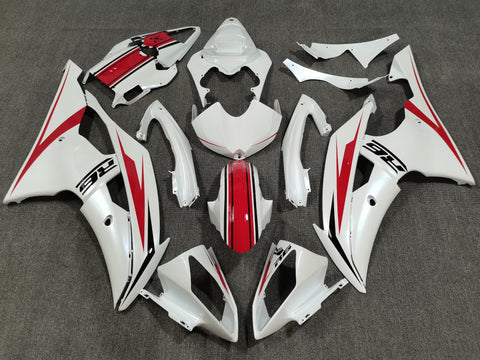 Yamaha YZF-R6 (2008-2016) Pearl White, Red & Black Fairings