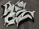 Fairing Kit for a Kawasaki Ninja ZX10R (2016-2020) Pearl White, Black & Neon Yellow