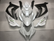 Pearl White, Matte Black and Green Fairing Kit for a 2016, 2017, 2018, 2019 & 2020 Kawasaki Ninja ZX-10R motorcycle