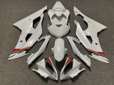 Pearl White, Black and Red Fairing Kit for a 2008, 2009, 2010, 2011, 2012, 2013, 2014, 2015 & 2016 Yamaha YZF-R6 motorcycle