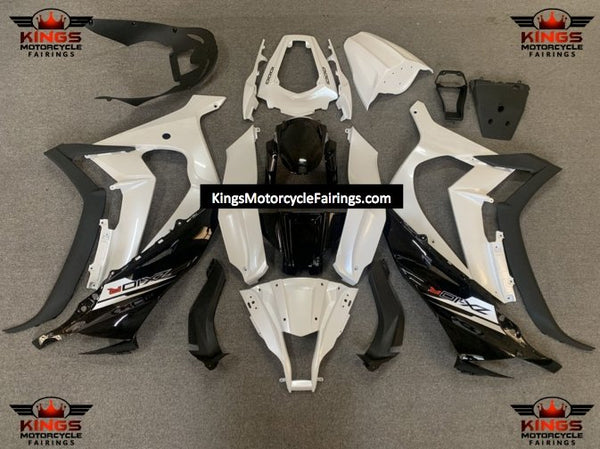 Fairing Kit for a Kawasaki Ninja ZX10R (2011-2015) Pearl White & Black