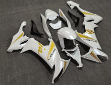 Pearl White and Gold Fairing Kit for a 2008, 2009 & 2010 Kawasaki Ninja ZX-10R motorcycle