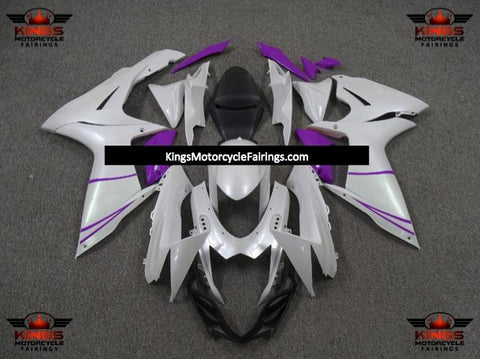 Suzuki GSXR750 (2011-2023) Pearl White & Purple Fairings