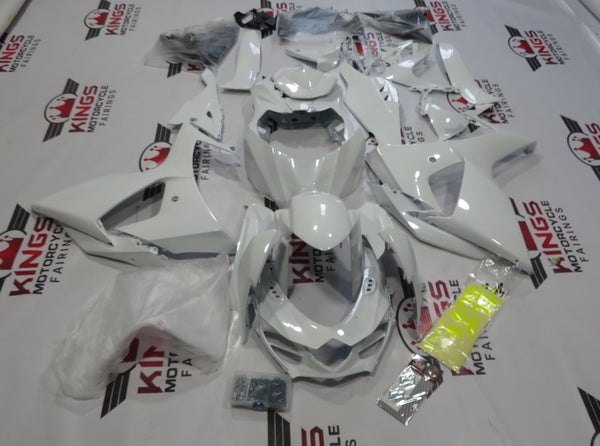 Suzuki GSXR1000 (2009-2016) Pearl White & Neon Yellow Fairings