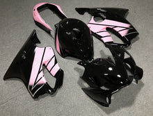 Black and Pink Fairing Kit for a 2004, 2005, 2006, 2007 Honda CBR600F4i motorcycle