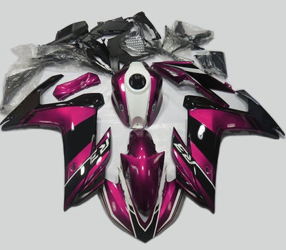 Pink, Black and White Fairing Kit for a Yamaha YZF-R3 2015, 2016, 2017 & 2018 motorcycle