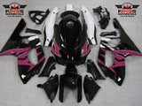 Black, Pink and White Fairing Kit for a 1998, 1999, 2000, 2001, 2002, 2003, 2004, 2005, 2006 & 2007 Yamaha YZF600R motorcycle