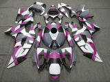 Yamaha YZF-R6 (2008-2016) Matte White, Pink, Gray & Black Camouflage Fairings