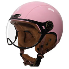 Pink Half Face Retro Space Motorcycle Helmet is brought to you by KingsMotorcycleFairings.com