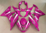 Pink and White Fairing Kit for a 2013, 2014, 2015, 2016, 2017 & 2018 Kawasaki ZX-6R 636 motorcycle