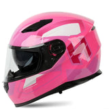 Pink Speed HNJ Full-Face Motorcycle Helmet is brought to you by KingsMotorcycleFairings.com
