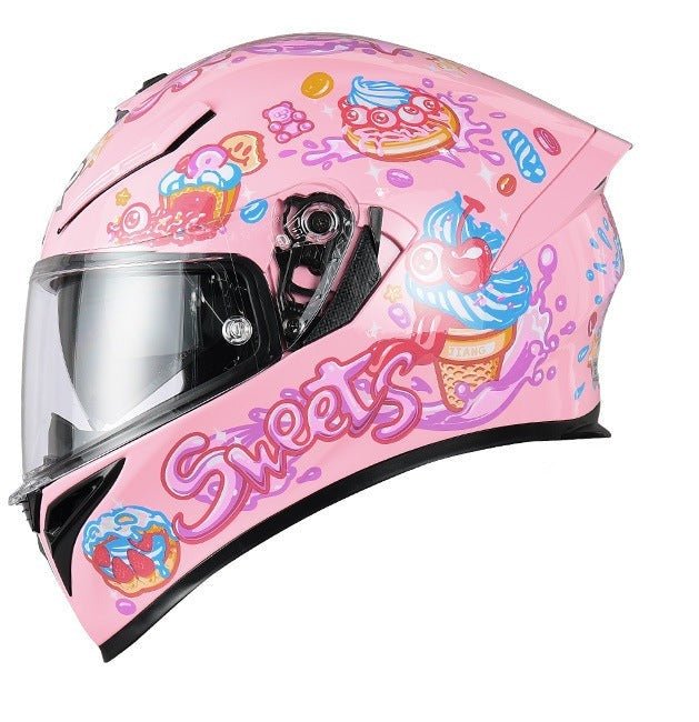 Pink Sweets Ryzen Motorcycle Helmet at KingsMotorcycleFairings.com