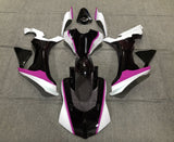 Black, White and Pink Fairing Kit for a 2015, 2016, 2017, 2018 & 2019 Yamaha YZF-R1 motorcycle
