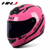 The Pink and Black Warrior 999 HNJ Full-Face Motorcycle Helmet is brought to you by Kings Motorcycle Fairings