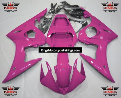 Pink Fairing Kit for a 2003 & 2004 Yamaha YZF-R6 motorcycle at KingsMotorcycleFairings.com