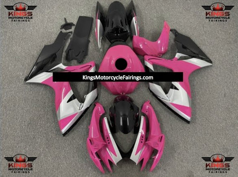 Suzuki GSXR750 (2006-2007) Pink, Silver & Black Fairings