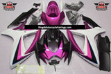 Suzuki GSXR600 (2006-2007) Pink, White & Black Fairings