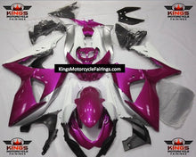 Suzuki GSXR1000 Fairings (2009-2016) Pink, White, Silver from KingsMotorcycleFairings.com