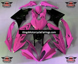 Pink and Black Fairing Kit for a 2015 and 2016 BMW S1000RR motorcycle