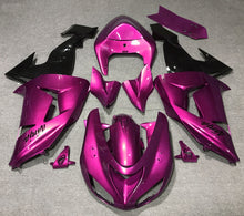 Pink and Black Fairing Kit for a 2006 & 2007 Kawasaki ZX-10R motorcycle