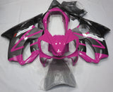 Pink and Silver Fairing Kit for a 2004, 2005, 2006, 2007 Honda CBR600F4i motorcycle