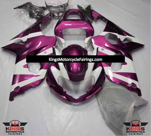 Suzuki GSXR1000 (2000-2002) Pink & White Fairings