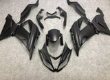 Matte Black Fairing Kit for a 2013, 2014, 2015, 2016, 2017 & 2018 Kawasaki ZX-6R 636 motorcycle
