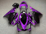 Purple and Black Fairing Kit for a 2001, 2002, 2003 Honda CBR600F4i motorcycle