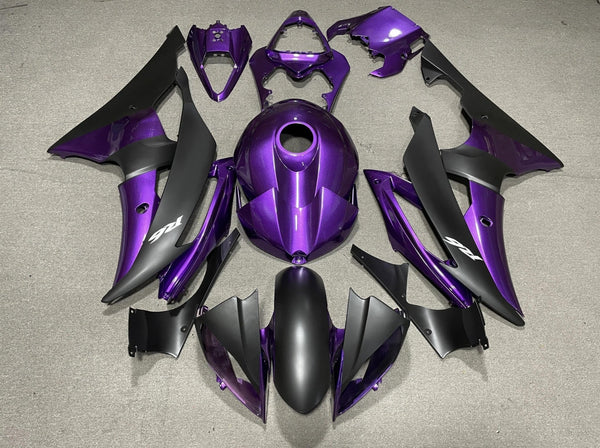 Purple R6 Yamaha YZF-R6 Fairings (2008-2016) Purple, Matte Black
