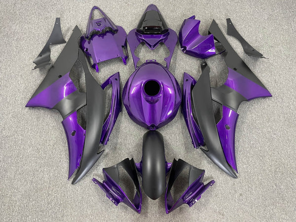Yamaha YZF-R6 (2008-2016) Matte Black & Purple Fairings