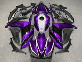 Yamaha YZF-R3 (2015-2018) Purple, Black & White Fairings