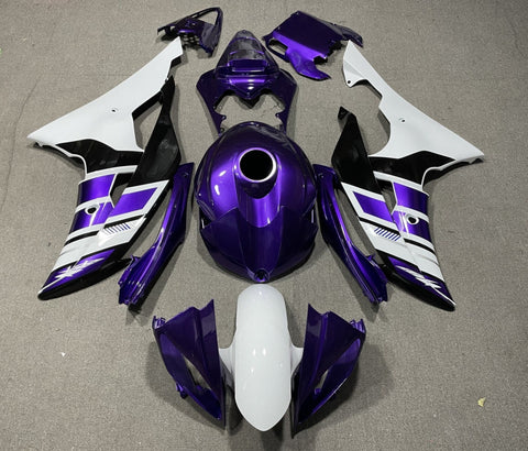 Yamaha YZF-R6 (2008-2016) Purple, White & Black Fairings