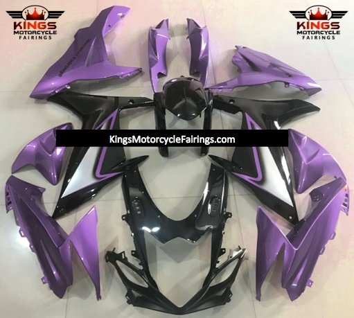 Suzuki GSXR750 (2011-2021) Purple, Black & Silver Fairings