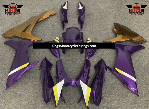 Suzuki GSXR750 (2011-2023) Purple, Gold, White & Yellow Fairings
