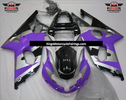 Suzuki GSXR1000 (2000-2002) Purple, Silver & Black Fairings
