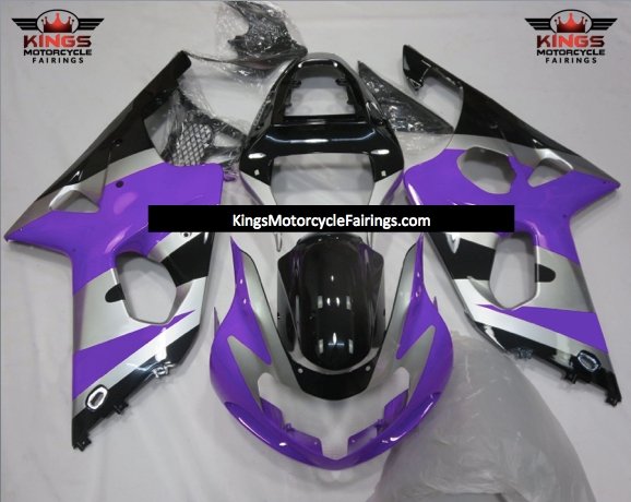 Suzuki GSXR1000 (2000-2002) Purple, Silver & Black Fairings