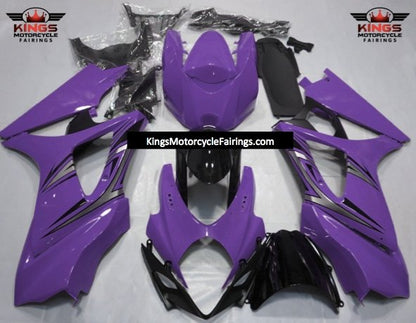 Suzuki GSXR1000 (2007-2008) Purple, Silver & Black Fairings