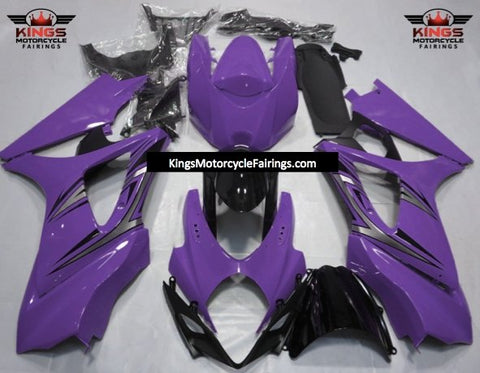Suzuki GSXR1000 (2007-2008) Purple, Silver & Black Fairings